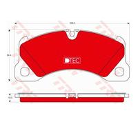 TRW Plaquettes De Frein GDB1774DTE Pour Porsche Cayenne 92A