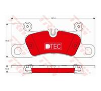 TRW Plaquettes De Frein GDB1875DTE Pour Porsche Cayenne 92A