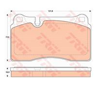 TRW Plaquettes De Frein GDB1912 Plaquettes De Frein Pour Audi TT Roadster 8J9