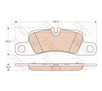 TRW Plaquettes De Frein GDB1962 Pour Porsche Cayenne 92A