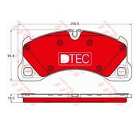 TRW Plaquettes De Frein GDB1969DTE Freins Pour Porsche Cayenne 92A