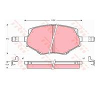 TRW Plaquettes De Frein GDB3103 Pour Mazda MX-5 II NB
