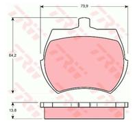 TRW Plaquettes De Frein GDB332 Plaquettes Pour MG Midget XN