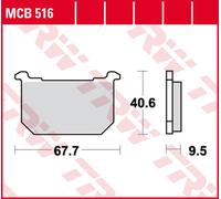 TRW Plaquettes De Frein MCB 516