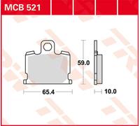 TRW Plaquettes De Frein MCB 521
