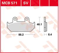 TRW Plaquettes De Frein MCB 571