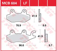 TRW Plaquettes De Frein MCB 604 LF