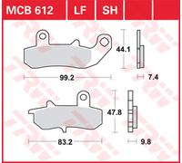 TRW Plaquettes De Frein MCB 612