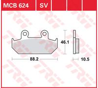 TRW Plaquettes De Frein MCB 624