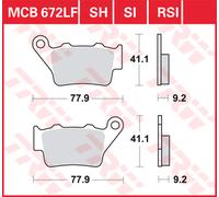 TRW Plaquettes De Frein MCB 672