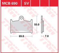 TRW Plaquettes De Frein MCB 690