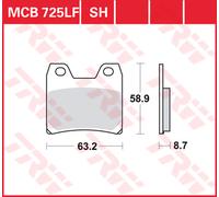TRW Plaquettes De Frein MCB 725