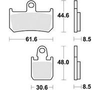 TRW Plaquettes de frein "MCB 795" Articles de course, pas z SCR, Sintermet