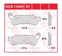 TRW Plaquettes De Frein Metal Fritté avec ABE