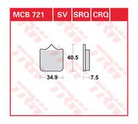 TRW Plaquettes De Frein Metal Fritté avec ABE