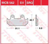 TRW Plaquettes De Frein Metal Fritté MCB 562 SV - LUCAS