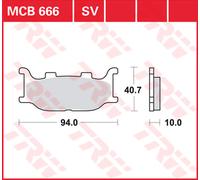 TRW Plaquettes De Frein Metal Fritté MCB 666 SV - LUCAS
