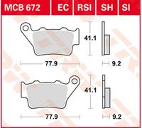 TRW Plaquettes De Frein Metal Fritté MCB 672 SH -