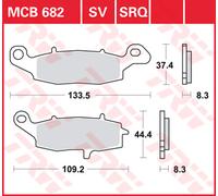 TRW Plaquettes De Frein Metal Fritté MCB 682 SV