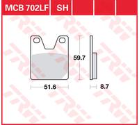 TRW Plaquettes De Frein Metal Fritté MCB 702 SH - LUCAS