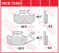 TRW Plaquettes De Frein Metal Fritté MCB 724 SI