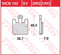 TRW Plaquettes De Frein Metal Fritté MCB 742 SV
