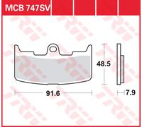 TRW Plaquettes De Frein Metal Fritté MCB 747 SV