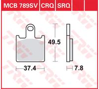 TRW Plaquettes De Frein Metal Fritté MCB 789 SV -