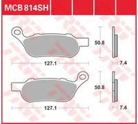 TRW Plaquettes De Frein Metal Fritté MCB 814 SH