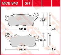 TRW Plaquettes De Frein Metal Fritté MCB 848 SH