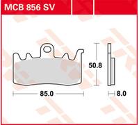 TRW Plaquettes De Frein Metal Fritté MCB 856 SV