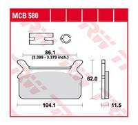 TRW Plaquettes De Frein organiques