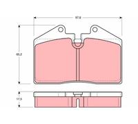TRW Plaquettes de frein pour AUDI 80 B4 Avant (8C5) pour PORSCHE 944 Plaquettes