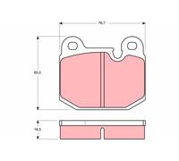 TRW Plaquettes de frein pour BMW 3 Berline (E30) 3 Berline (E21) M1 (E26) GDB654