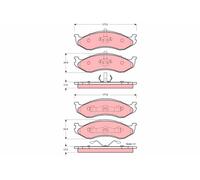 TRW Plaquettes de frein pour KIA CARNIVAL I (UP) Plaquettes de freins GDB4104