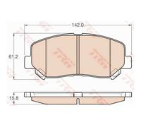 TRW Plaquettes De Frein Pour Mazda CX-5 KE GH 2.2 D 2.0 SKYACTIV-G GDB3562