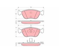 TRW Plaquettes de frein pour VOLVO XC70 Cross Country (295) Plaquettes de freins