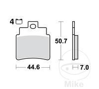 Jeu de plaquettes de frein TRW MCB732