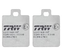 TRW Plaquettes de freins Épaisseur 6,5mm MCB827EC Compatible avec VESPA MOTORCYCLES LX, PIAGGIO MOTORCYCLES MP3, PEUGEOT MOTORCYCLES TWEET, GILERA MOTORCYCLES RUNNER
