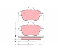 TRW Plaquettes Frein GDB1085 Citroen XM Berline (1989- >) 2,0 - 104kw 141cv