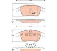 TRW Plaquettes Frein GDB1790 Renault Clio IV (2012- >) 1,6 - 147kw 197cv Tce