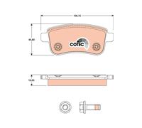 TRW Plaquettes Frein GDB1791 Renault Arkana (Eu )(2021- >) 1,3 - 103 Kw 140cv