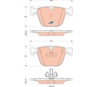 TRW Plaquettes Frein GDB1857 BMW Serie 5 Gran Tourisme (f07)(2009- >) 2,0 -
