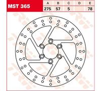 Trw Round Suzuki Vs 1400 Glf Intruder 88 Rear Brake Disc Argenté