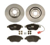 TRW Set Freins Avant pour Fiat 500 1.4 Fiorino Qubo 1.3 Mtj Disques + Plaquettes