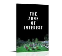 TRWHRYERYRH Affiches « The Zone Of Interest » - Art mural décoratif - Toile vintage pour salon, chambre à coucher - 30 x 45 cm - Style cadre