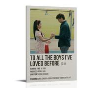 TRWHRYERYRH Affiches « To All The Boys I've Loved Before » - Décoration murale décorative - Toile vintage pour salon, chambre à coucher - 60 x 90 cm - Style cadre