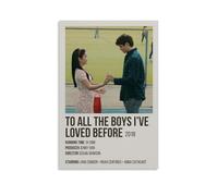 TRWHRYERYRH Affiches « To All The Boys I've Loved Before » - Décoration murale décorative - Toile vintage pour salon, chambre à coucher - 60 x 90 cm - Style sans cadre