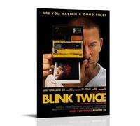TRWHRYERYRH Blink Twice Poster décoratif sur toile vintage pour salon, chambre à coucher, 40 x 60 cm, style cadre