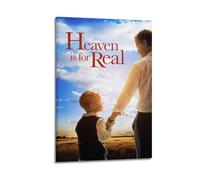 TRWHRYERYRH Heaven Is for Real2 Affiches murales esthétiques - Décoration murale vintage sur toile pour salon, chambre à coucher, 50 x 75 cm - Style cadre
